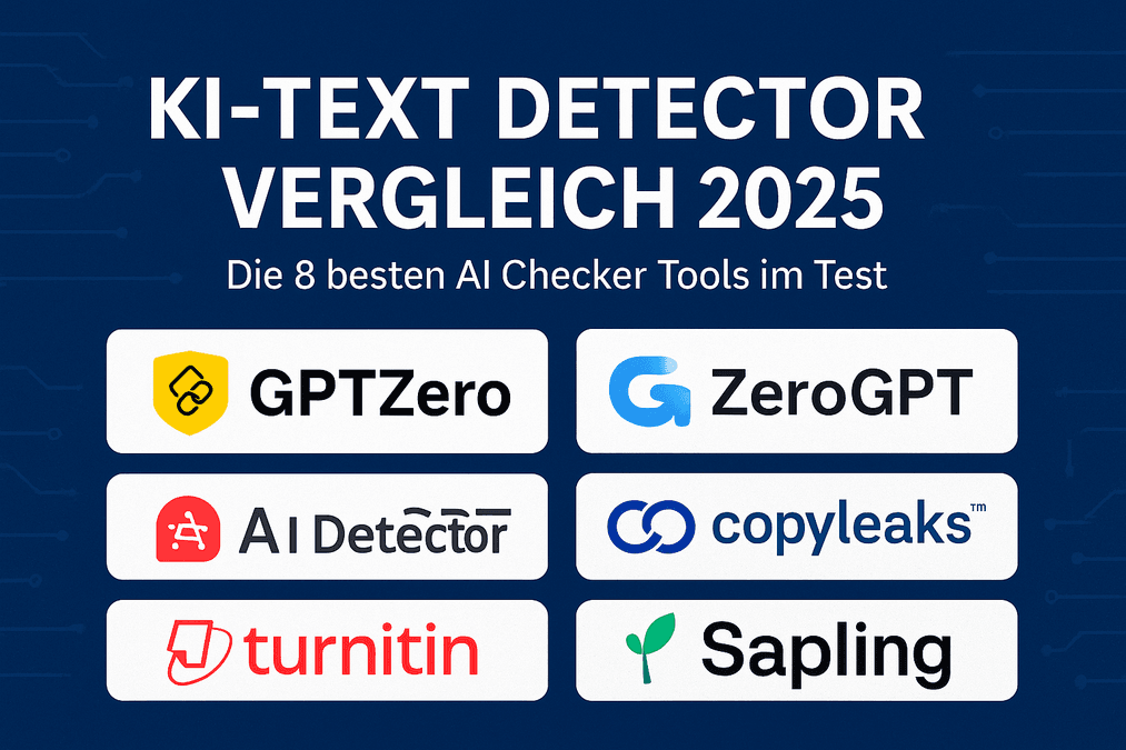 KI-Text Detector Vergleich 2025 – Die 8 besten AI Checker Tools im Test